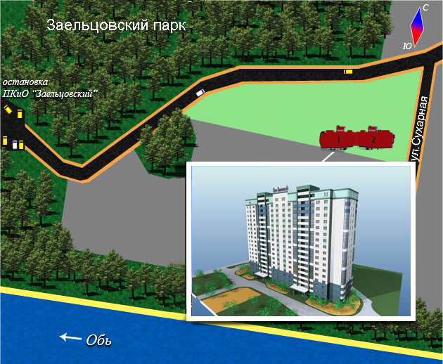Схема заельцовский парк