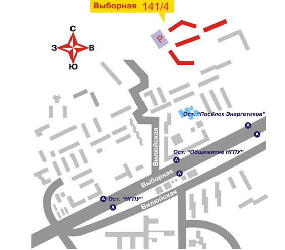 Поселок энергетик карта