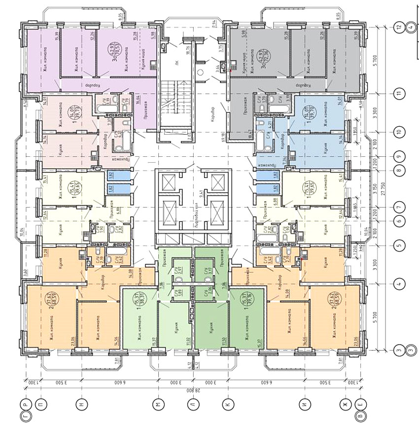 Райсовета площадь, 8, общий план этажа
