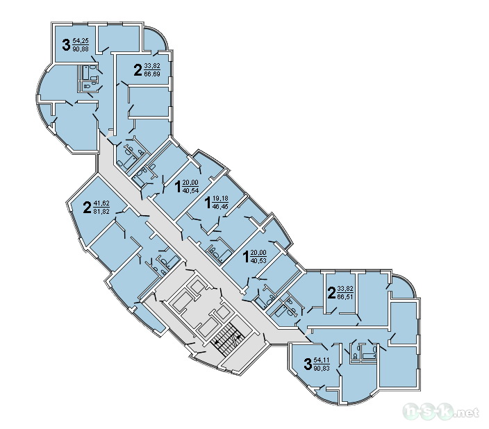 Кропоткина, 273, общий план этажа