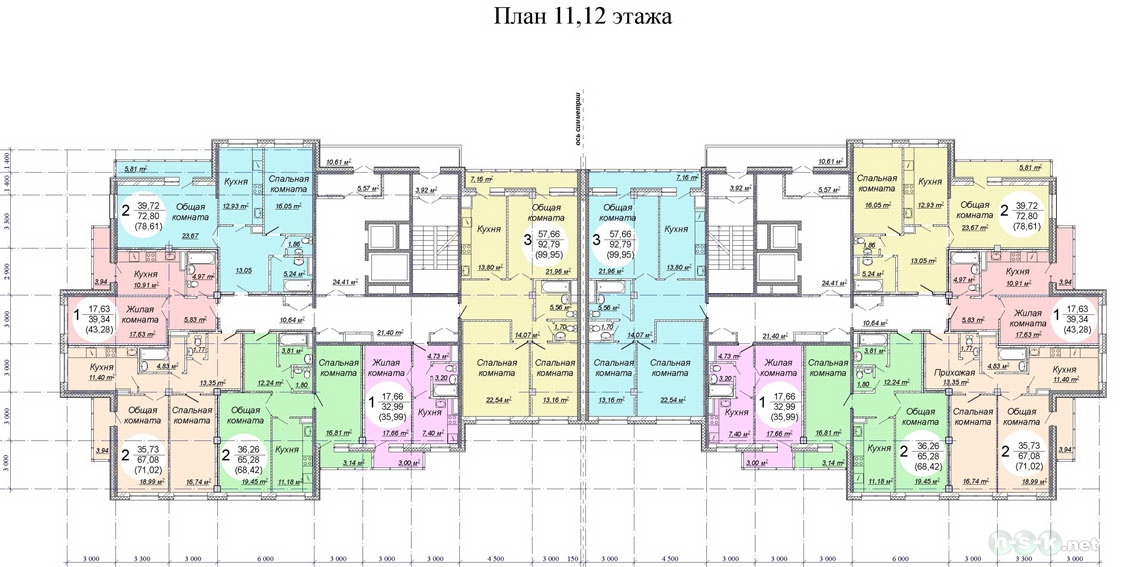 Краснообск, 246, общий план этажа