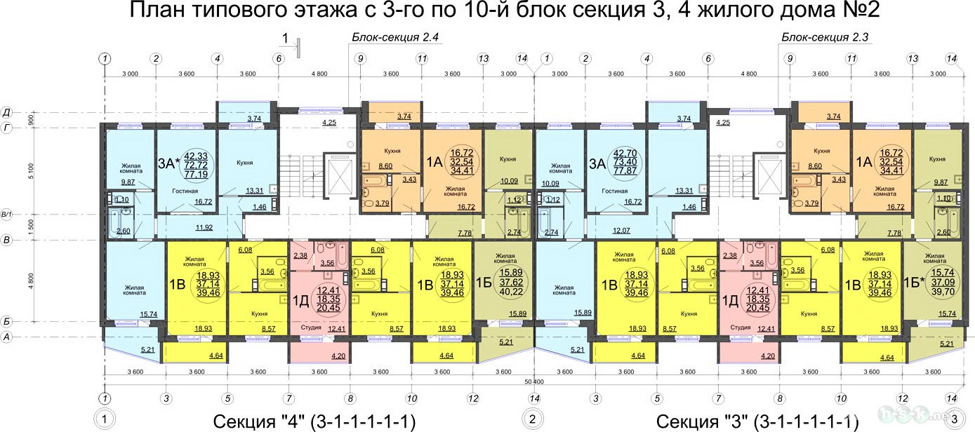 Хилокская, 1в, общий план этажа